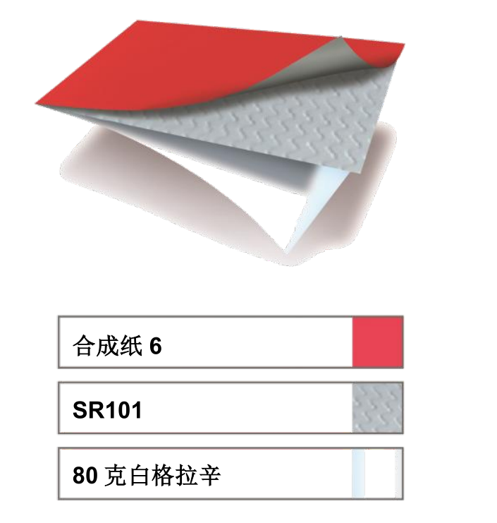 艾利合成紙不（bú）幹膠材料 BW7513